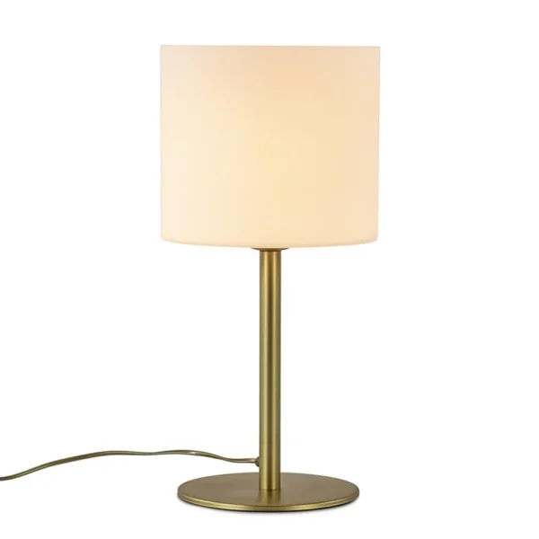 stijlvolle_tafellamp_mat__1.webp New Straluma Stijlvolle tafellamp mat goud met wit glas