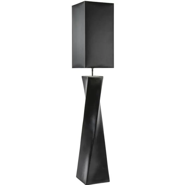 stijlvolle_vloerlamp_zwar_0.webp Best Sale Straluma Stijlvolle vloerlamp zwart keramiek met hoge kap