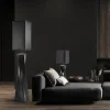 stijlvolle_vloerlamp_zwar_4.webp Best Sale Straluma Stijlvolle vloerlamp zwart keramiek met hoge kap