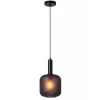Cheap Straluma Stoere hanglamp zwart met mat zwart glas