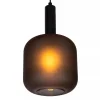 Cheap Straluma Stoere hanglamp zwart met mat zwart glas