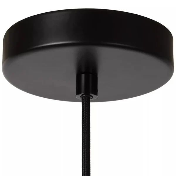 Cheap Straluma Stoere hanglamp zwart met mat zwart glas