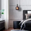Cheap Straluma Stoere hanglamp zwart met mat zwart glas