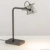 Clearance Straluma Stoere industriele tafel/bureaulamp black steel