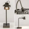 Clearance Straluma Stoere industriele tafel/bureaulamp black steel
