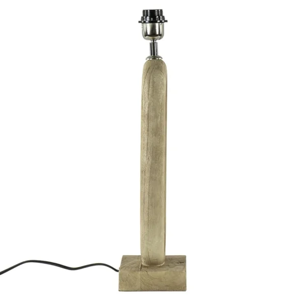 Discount Straluma Stoere lampvoet hout naturel Light and Living