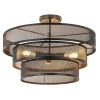 stoere_ronde_plafondlamp__1.webp New Straluma Stoere ronde plafondlamp mat zwart metaal 56 cm
