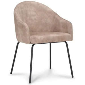 stoffen_armstoel_sand_met_0.webp Clearance Straluma Stoffen armstoel sand met smalle metalen poot