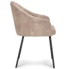 stoffen_armstoel_sand_met_2.webp Clearance Straluma Stoffen armstoel sand met smalle metalen poot
