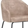 stoffen_armstoel_sand_met_3.webp Clearance Straluma Stoffen armstoel sand met smalle metalen poot