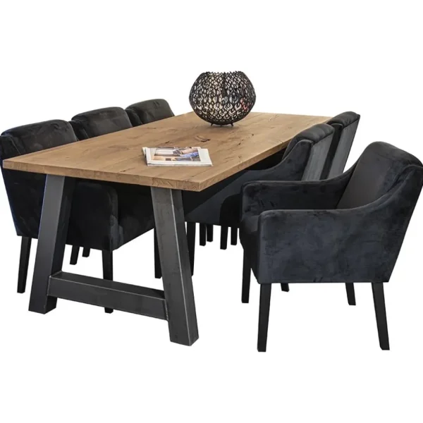 stoffen_armstoel_zwart_me_4.webp Store Straluma Stoffen armstoel zwart met zwarte poot