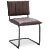 stoffen_eetkamerstoel_bru_0.webp New Straluma Stoffen eetkamerstoel bruin met gunmetal onderstel