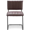stoffen_eetkamerstoel_bru_1.webp New Straluma Stoffen eetkamerstoel bruin met gunmetal onderstel