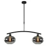 Best Sale Straluma Strak klassieke hanglamp zwart met smoke glas