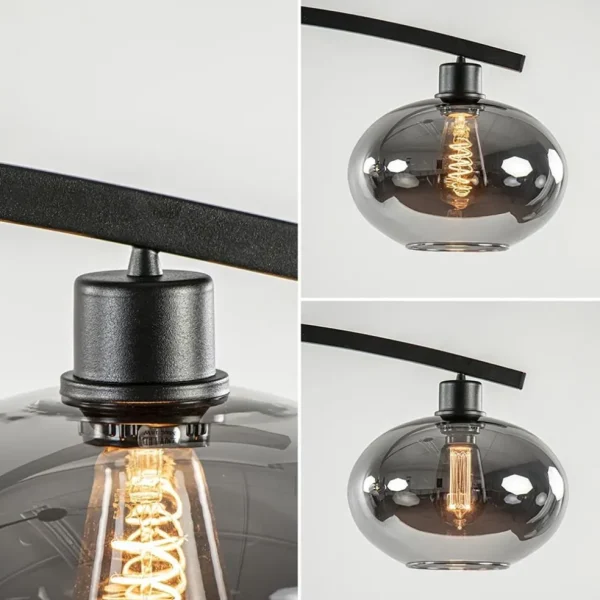Best Sale Straluma Strak klassieke hanglamp zwart met smoke glas