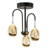 Fashion Straluma Strak klassieke plafondlamp egg goud met zwart