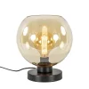 strak_klassieke_tafellamp_1-2.webp Store Straluma Strak klassieke tafellamp zwart met amber glas