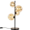 strak_klassieke_tafellamp_1-4.webp Best Sale Straluma Strak klassieke tafellamp zwart met amber glas