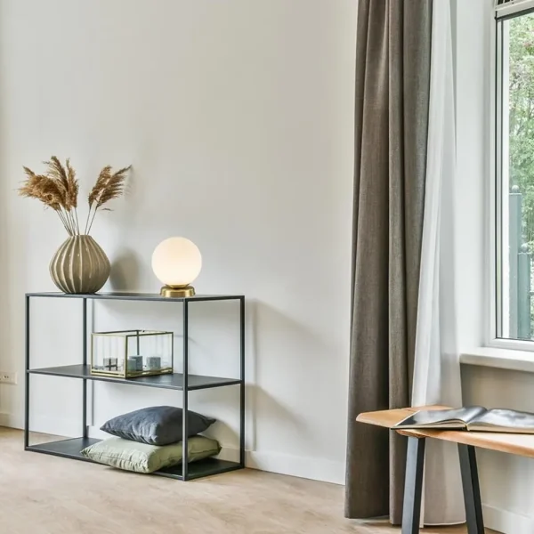 Cheap Straluma Strak klassieke tafellamp witte glazen bol met goud