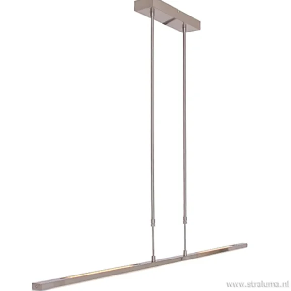 strakke_hanglamp_led_staa_1.webp Sale Straluma Strakke hanglamp LED staal incl. dimmer