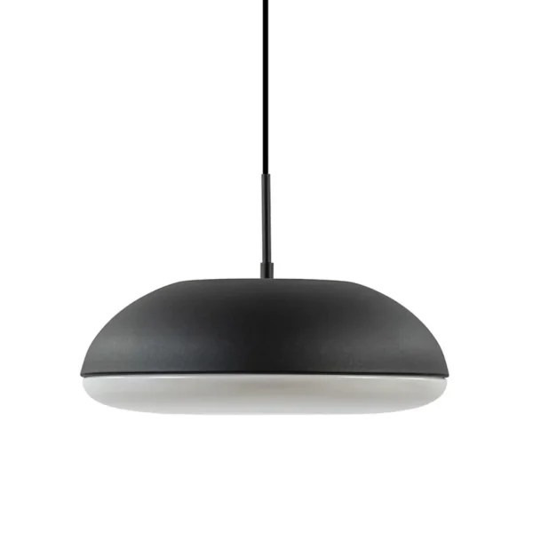 strakke_ronde_hanglamp_ko_0.webp Best Straluma Strakke ronde hanglamp koepel mat zwart 38 cm