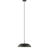 strakke_ronde_hanglamp_ko_1.webp Best Straluma Strakke ronde hanglamp koepel mat zwart 38 cm