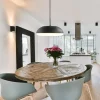 strakke_ronde_hanglamp_ko_4.webp Best Straluma Strakke ronde hanglamp koepel mat zwart 38 cm