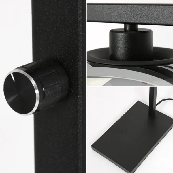 strakke_vloerlamp_zwart_m_3.webp Best Sale Straluma Strakke vloerlamp zwart met smoke glazen kap