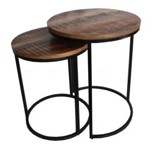 tafel_set_van__metaal_hou_0.webp Clearance Straluma Tafel set van 2 metaal hout 46/39