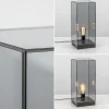 Online Straluma Tafellamp Askjer mat zwart met smoke glas
