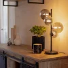 New Straluma Tafellamp Calcio 4l zwart + smoke glas