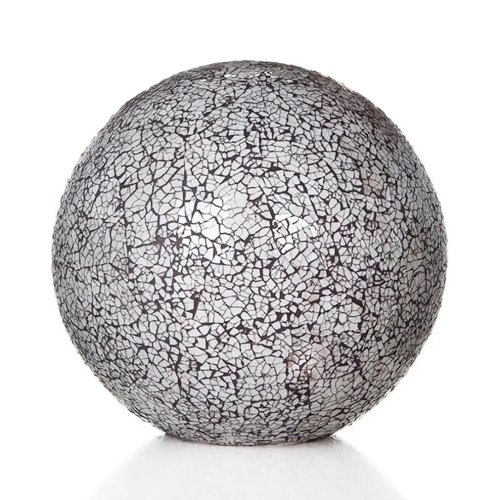 tafellamp_glasbol_cm_moza_0.webp Best Straluma Tafellamp glasbol 30cm mozaiek zwart/wit