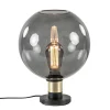 Shop Straluma Tafellamp Lazise 25cm zwart/smoke/goud