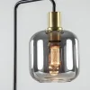 Best Sale Straluma Tafellamp Lekar zwart/brons met smoke glazen kap