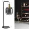 Best Sale Straluma Tafellamp Lekar zwart/brons met smoke glazen kap