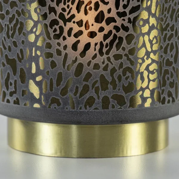 tafellamp_leopard_op_batt_2.webp Discount Straluma Tafellamp Leopard op batterij donker grijs met goud