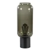 Best Straluma Tafellamp Lett zwart + smoke glas 13cm