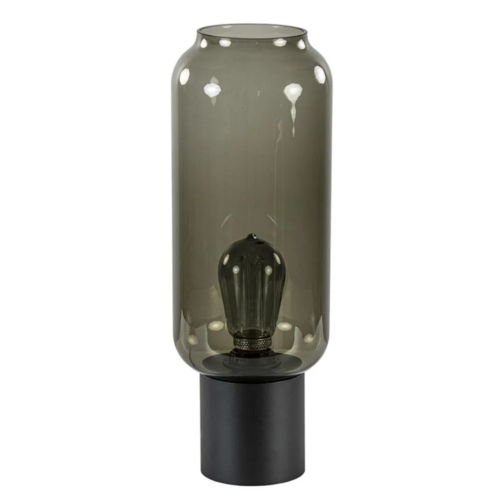 tafellamp_lett_zwart__smo_0.webp Best Straluma Tafellamp Lett zwart + smoke glas 13cm
