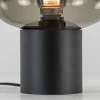 Outlet Straluma Tafellamp Lett zwart + smoke glas 20cm
