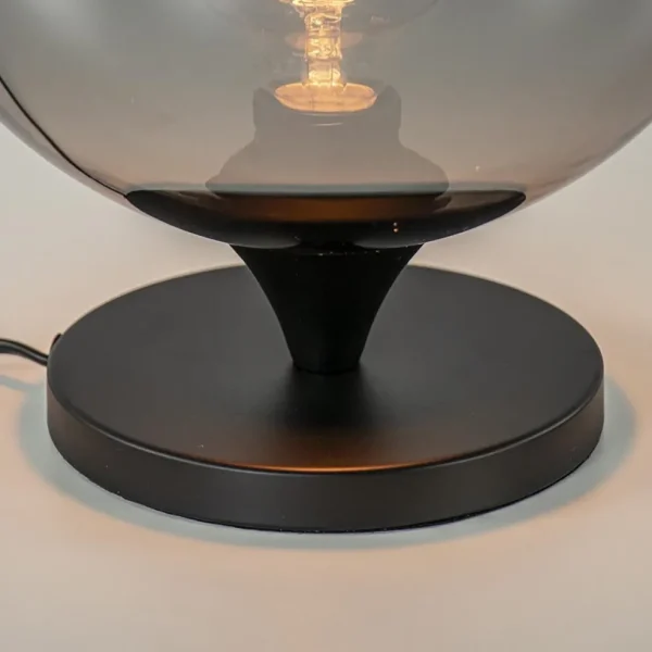 tafellamp_mat_zwart_met_s_2.webp Online Straluma Tafellamp mat zwart met smoke glas 25 cm