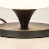 New Straluma Tafellamp mat zwart met wit glas