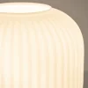 New Straluma Tafellamp mat zwart met wit glas