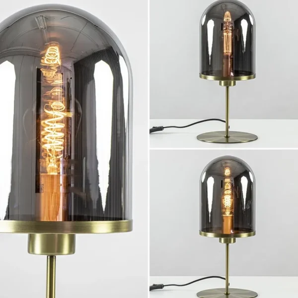 tafellamp_maverick_antiek_3.webp Online Straluma Tafellamp Maverick antiek brons met smoke glas