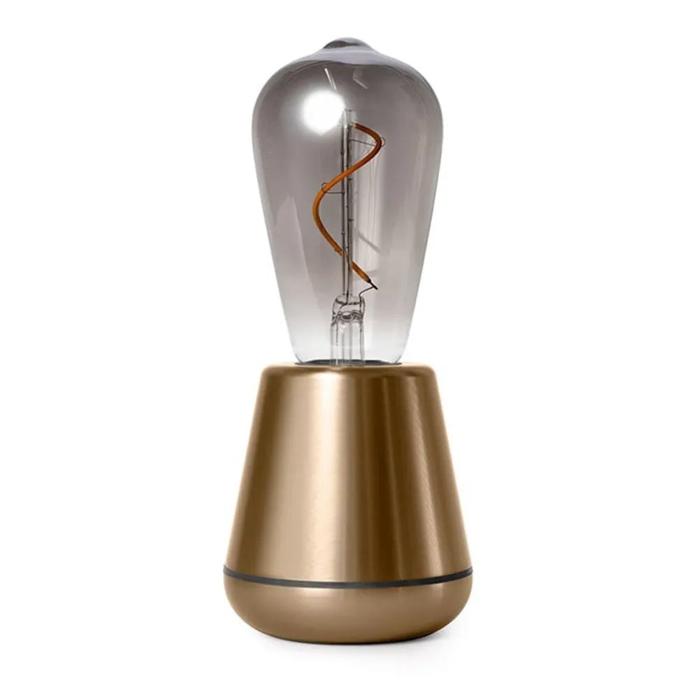 Outlet Straluma Tafellamp met oplaadbare batterij goud/smoke dimbaar