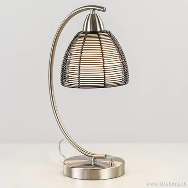 Outlet Straluma Tafellamp met zwarte draad kap