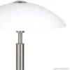 Sale Straluma Tafellamp nikkel/glas wit + touchdimmer