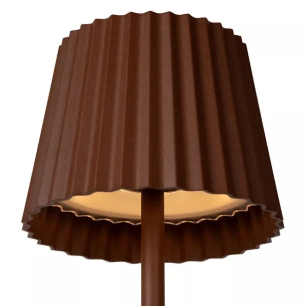 tafellamp_roest_bruin_opl_1.webp Cheap Straluma Tafellamp roest bruin oplaadbaar inclusief LED IP54