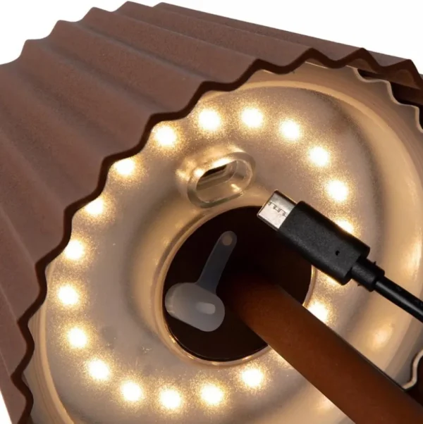 tafellamp_roest_bruin_opl_2.webp Cheap Straluma Tafellamp roest bruin oplaadbaar inclusief LED IP54