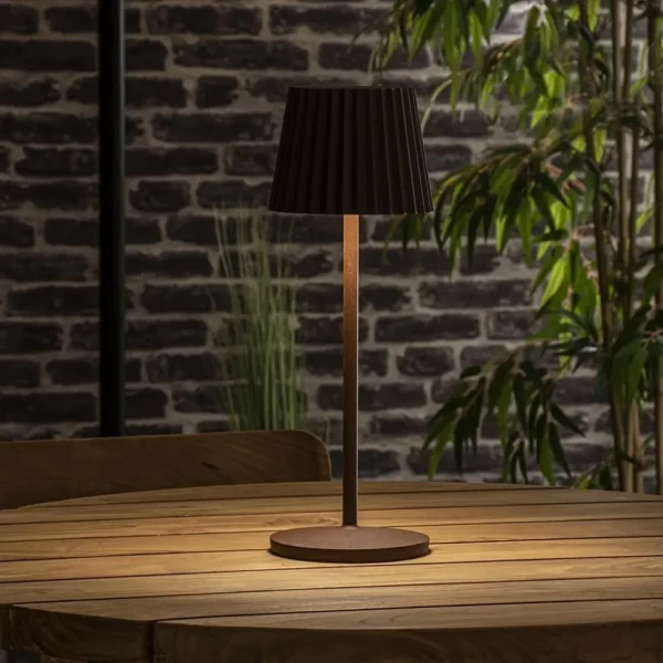 tafellamp_roest_bruin_opl_4.webp Cheap Straluma Tafellamp roest bruin oplaadbaar inclusief LED IP54