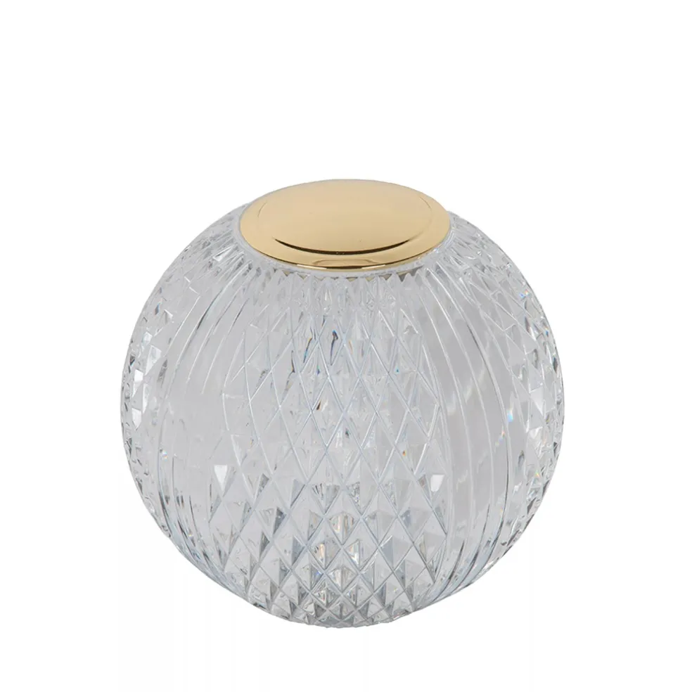Flash Sale Straluma Tafellamp transparant/goud oplaadbaar en dimbaar